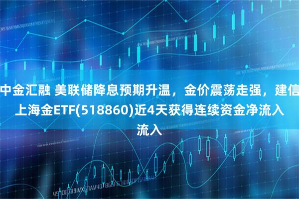 中金汇融 美联储降息预期升温，金价震荡走强，建信上海金ETF(518860)近4天获得连续资金净流入